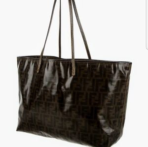 Fendi Zucca Roll Tote